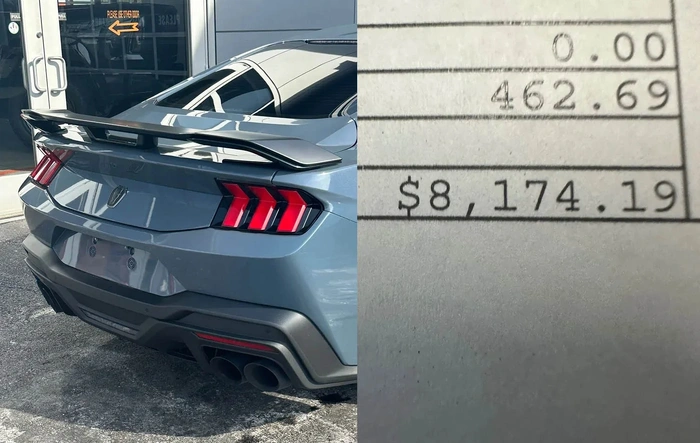 Dark Horse Spoiler price from Ford dealer parts: $8,174.19 🤣😳