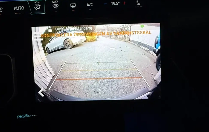 Installed a Garmin BC50 as front camera.