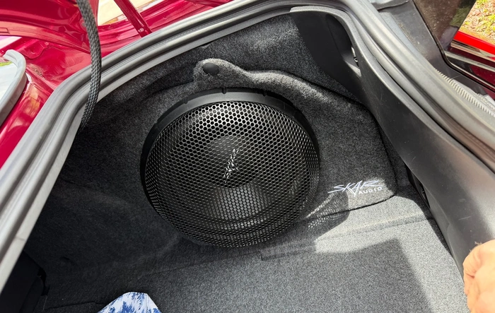 Another Sub install for a 9 speaker system.